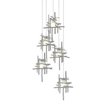 Hubbardton Forge 131128-SKT-LONG-82-YC0305 - Tura 5-Light Frosted Glass Pendant