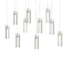 Hubbardton Forge 131204-SKT-LONG-85-ZM0065 - Exos Glass 10-Light Pendant