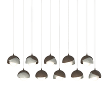 Hubbardton Forge 131205-SKT-LONG-05-85-GG0711 - Brooklyn 10-Light Double Shade Pendant