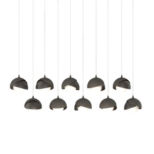 Hubbardton Forge 131205-SKT-LONG-07-14-GG0711 - Brooklyn 10-Light Double Shade Pendant