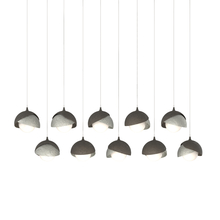 Hubbardton Forge 131205-SKT-LONG-07-85-GG0711 - Brooklyn 10-Light Double Shade Pendant