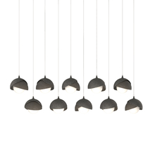 Hubbardton Forge 131205-SKT-LONG-20-07-GG0711 - Brooklyn 10-Light Double Shade Pendant