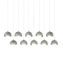 Hubbardton Forge 131205-SKT-LONG-85-82-GG0711 - Brooklyn 10-Light Double Shade Pendant