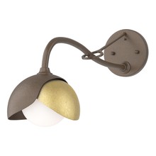 Hubbardton Forge 201377-SKT-05-86-GG0711 - Brooklyn 1-Light Double Shade Long-Arm Sconce