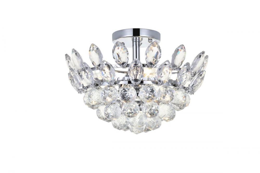 Emilia 14 Inch Flush Mount in Chrome