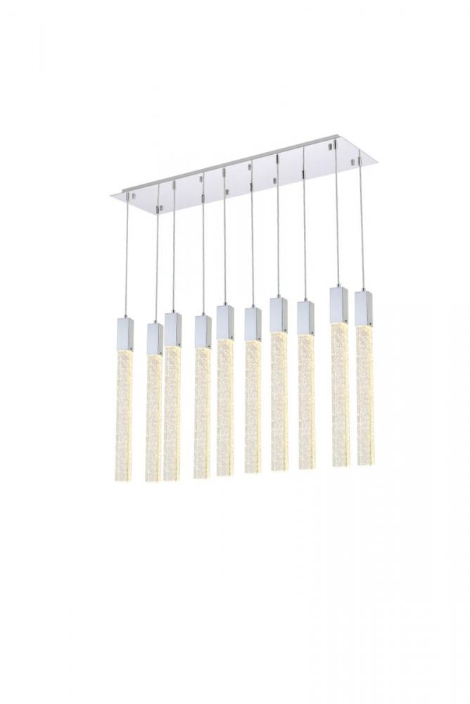 Weston 10 Lights Pendant in Chrome