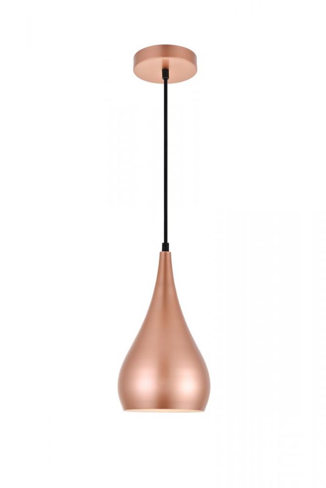 Nora 1 Light Honey Gold Pendant