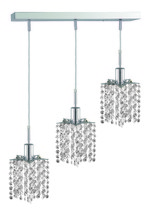 Elegant 1283D-O-P-CL/SS - Mini 3 light Chrome Pendant