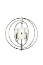 Elegant 1453W13PN - Vienna 2 Light Polished Nickel Wall Sconce