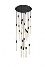 Elegant 2067G42BK - Weston 25 Lights Pendant in Black