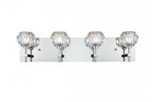 Elegant 3509W25C - Graham 4 Light Wall Sconce in Chrome