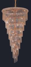 Elegant V1801SR36G/RC - Spiral 26 Light Gold Chandelier Clear Royal Cut Crystal