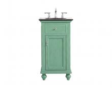 Elegant VF12319VM - 19 inch Single bathroom vanity in vintage mint