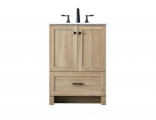 Elegant VF2824MW - 24 Inch Single Bathroom Vanity In Mango Wood