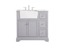 Elegant VF60236GR - 36 inch Single bathroom vanity in grey