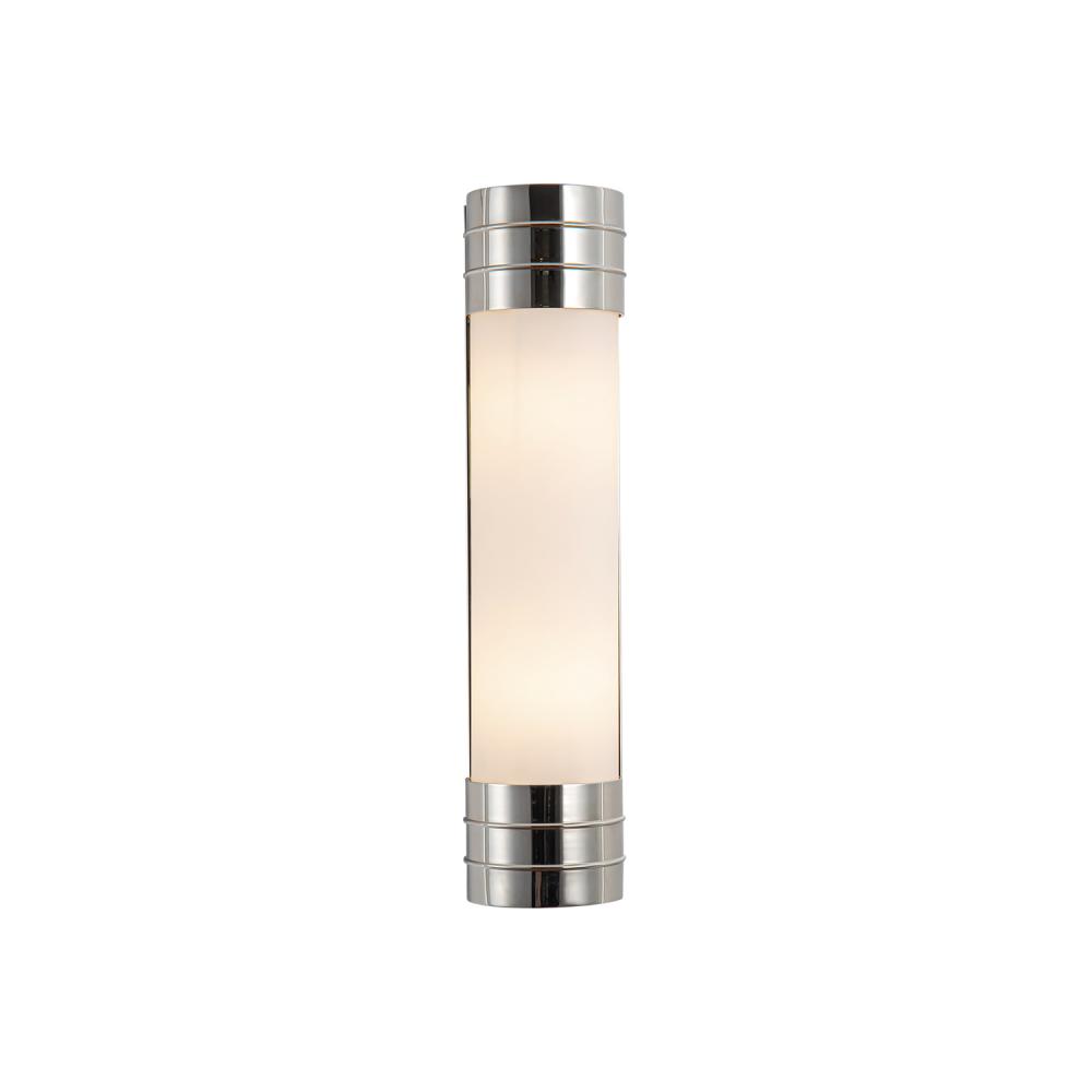 Willard 18-in Polished Nickel/Opal Matte Glass 2 Lights Wall/Vanity