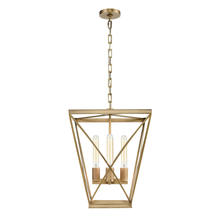 Alora Lighting PD309616VB - Lattice Vintage Brass 4 Lights Pendant