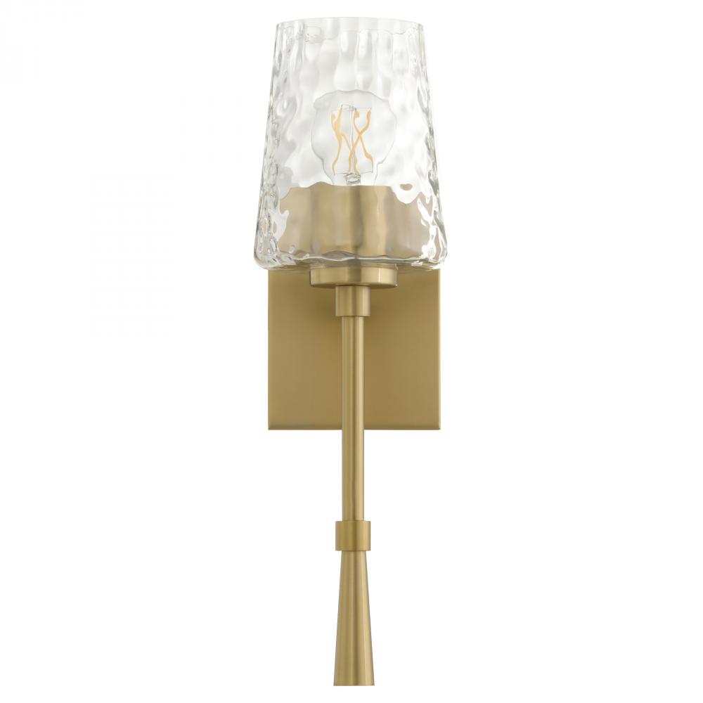 Goodwin 1 Light Tall Wall Mount, Aged Brass