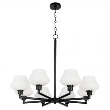 Quorum 6221-8-59 - Cassini 8 Light Chandelier, Matte Black