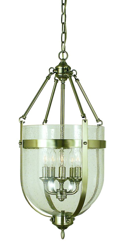 5-Light Brushed Nickel Hannover Dining Chandelier