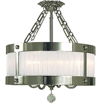 Framburg 2164 PS - 5-Light Polished Silver Astor Flush / Semi-Flush Mount