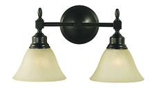 Framburg 2432 AB/WH - 2-Light Antique Brass Taylor Sconce