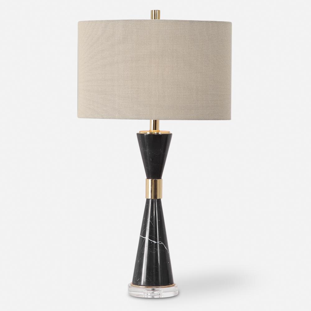 Uttermost Alastair Black Marble Table Lamp