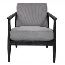 Uttermost 23657 - Brunei Modern Gray Accent Chair