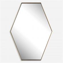 Uttermost 09894 - Ankara Brass Hexagon Mirror