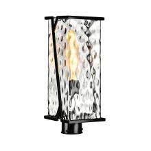 ELK Home 1252-MB-CW - Waterfall 18'' High 1-Light Outdoor Post Light - Matte Black