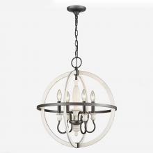 ELK Home 90203/4 - Brownell 20'' Wide 4-Light Chandelier - Anvil Iron