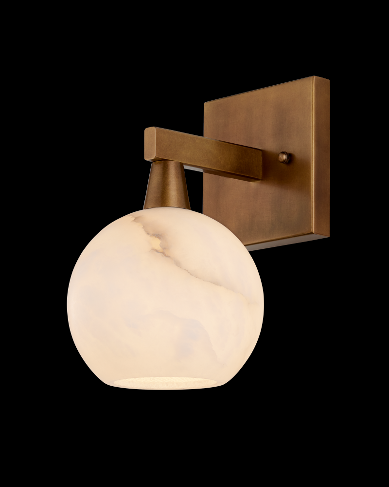 Bombelles Brass Bath Wall Sconce